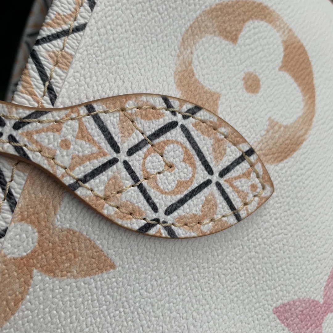 LV M22978 Louis Vuitton M22979 Neverfull MM Tote Bag Apricot
