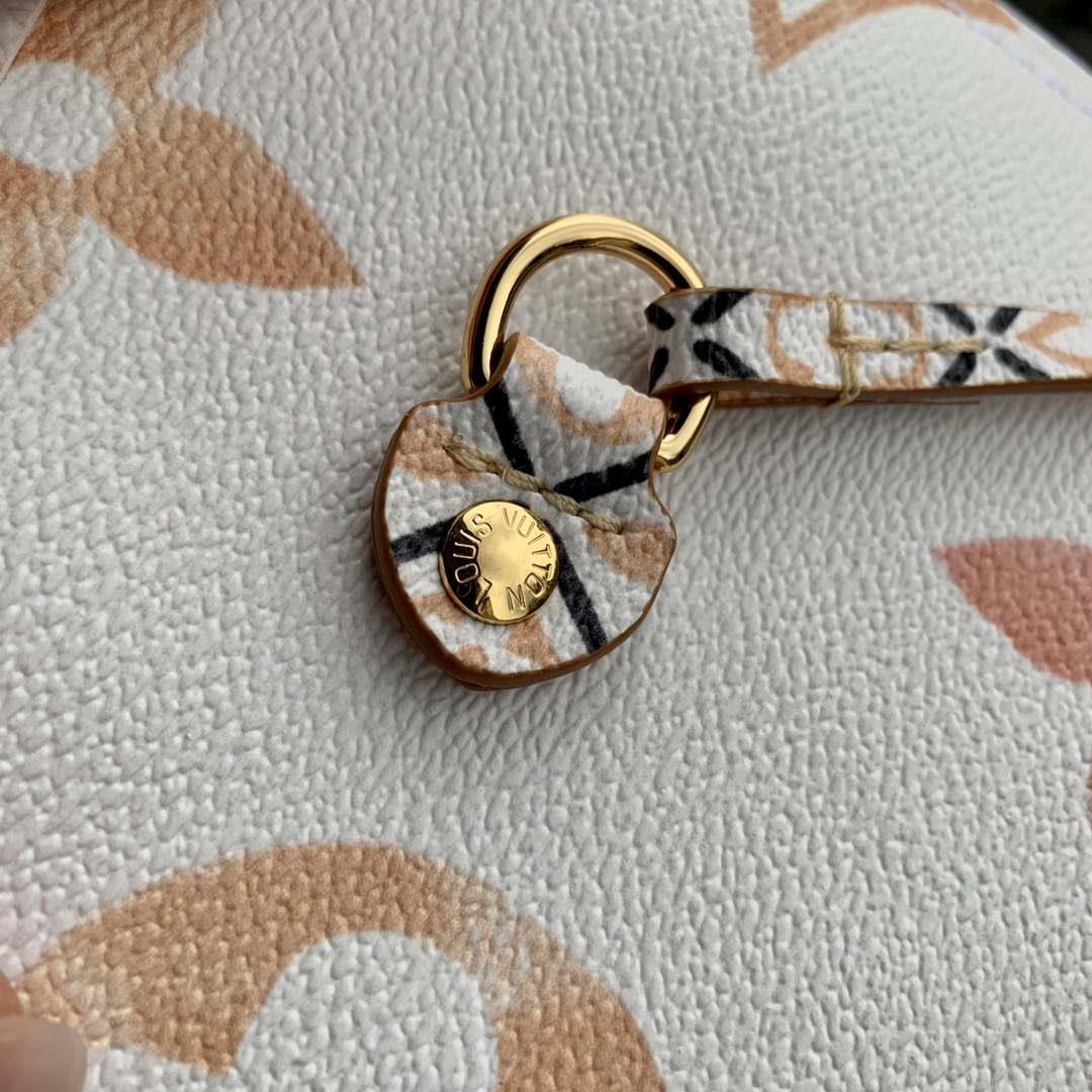 LV M22978 Louis Vuitton M22979 Neverfull MM Tote Bag Apricot