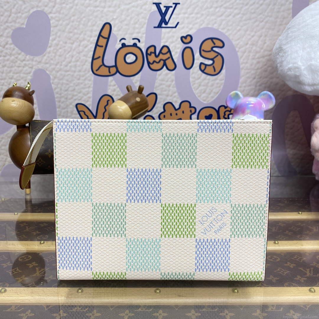 LV N40740 Louis Vuitton Toilet Pouch Bag Pistachio Green