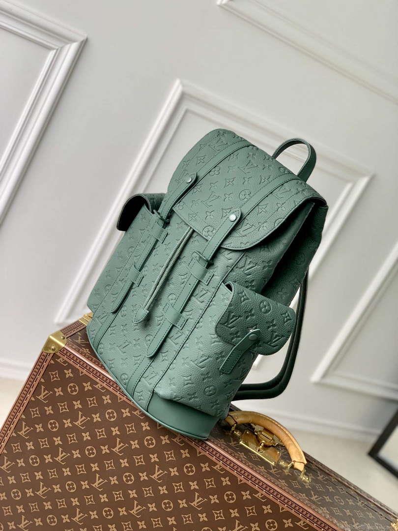 LV M24428 Louis Vuitton Christopher MM Backpack Forest Green