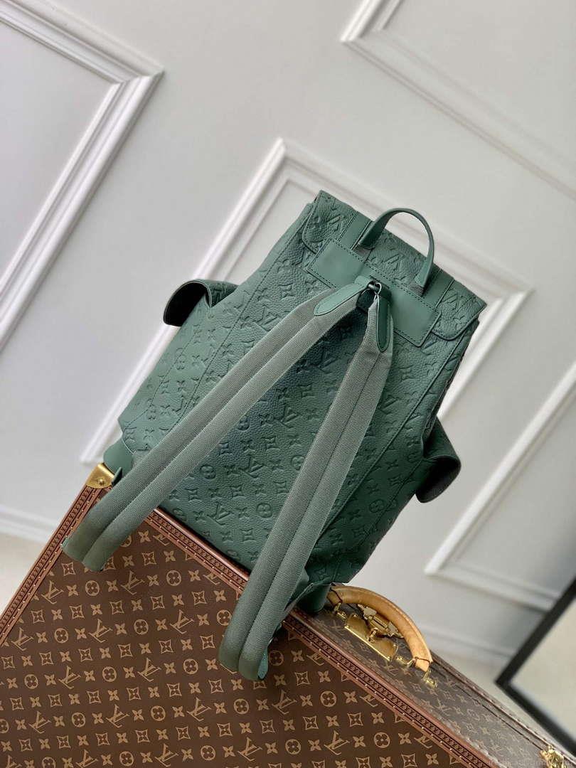 LV M24428 Louis Vuitton Christopher MM Backpack Forest Green