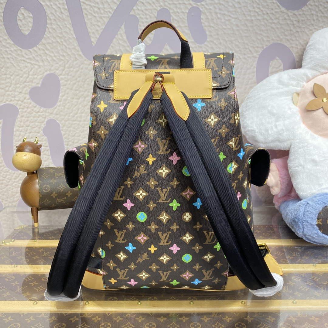 LV M25240 Louis Vuitton Christopher MM Backpack Chocolate