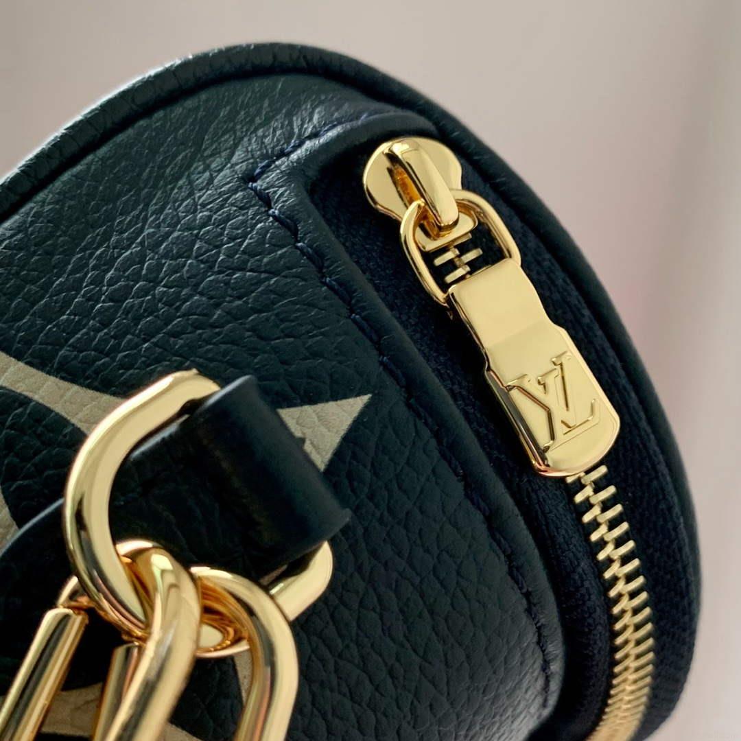 LV M85636 Louis Vuitton Mini Bumbag Navy Blue / Cream