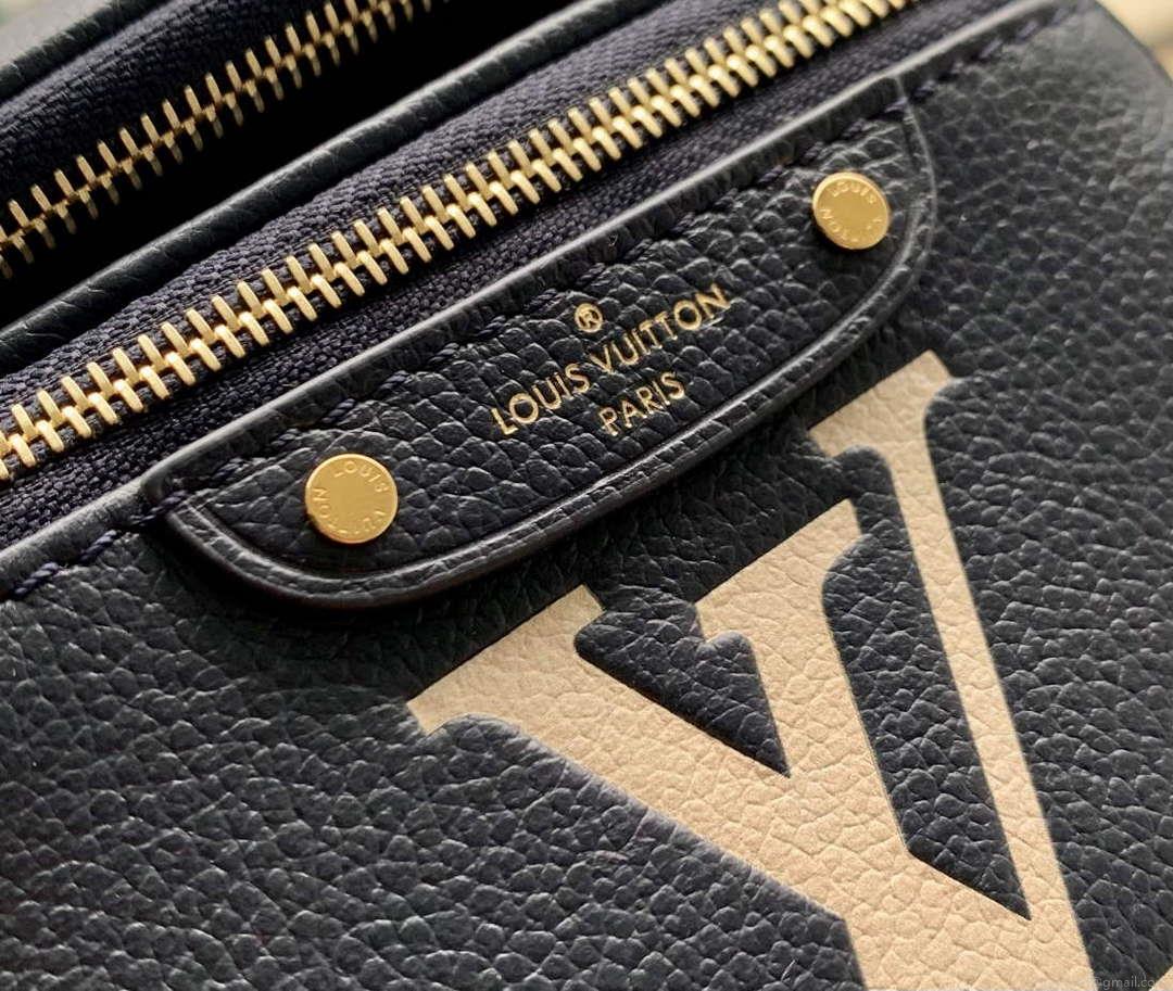 LV M85636 Louis Vuitton Mini Bumbag Navy Blue / Cream