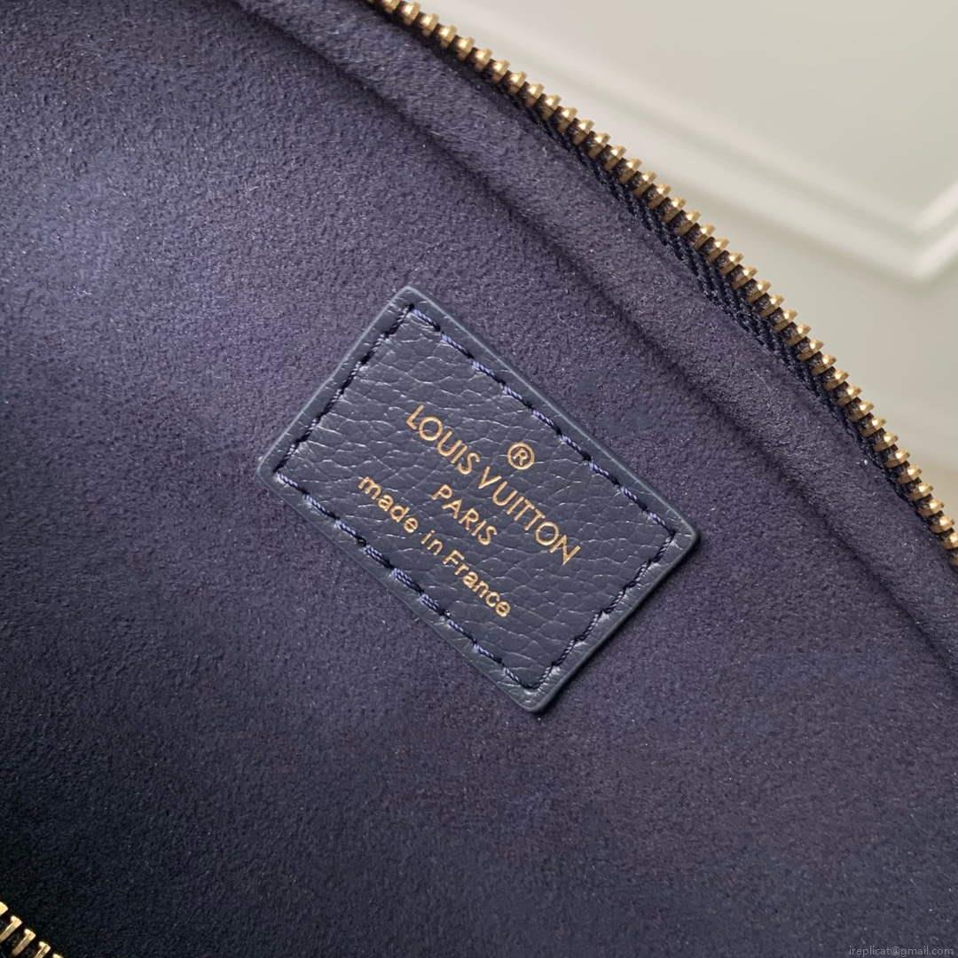 LV M85636 Louis Vuitton Mini Bumbag Navy Blue / Cream