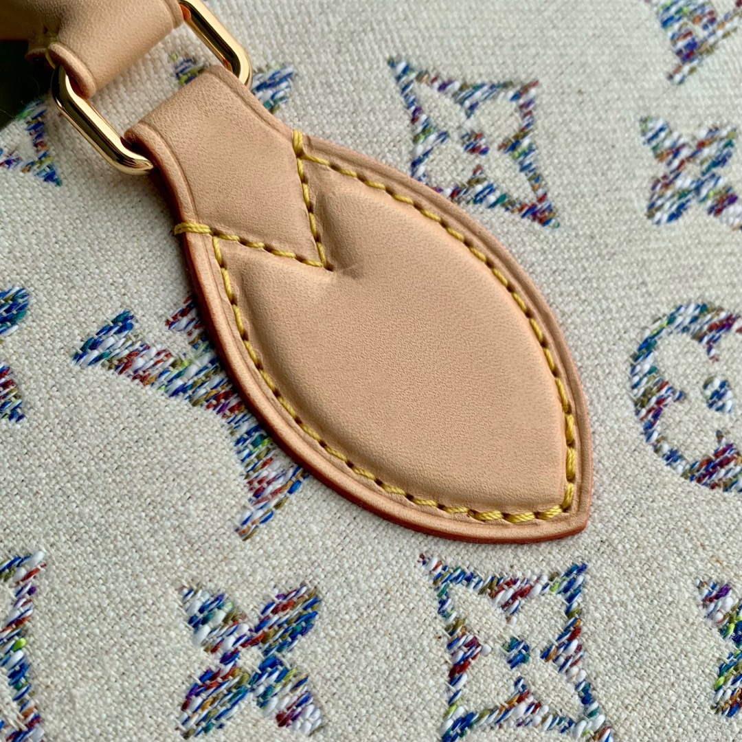 LV M24708 Louis Vuitton OnTheGo MM Bag Multicolor Beige
