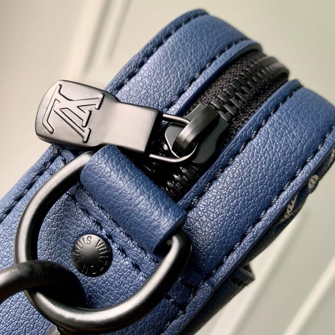 LV M24753 Louis Vuitton Trio Messenger Bag Ink Blue/White