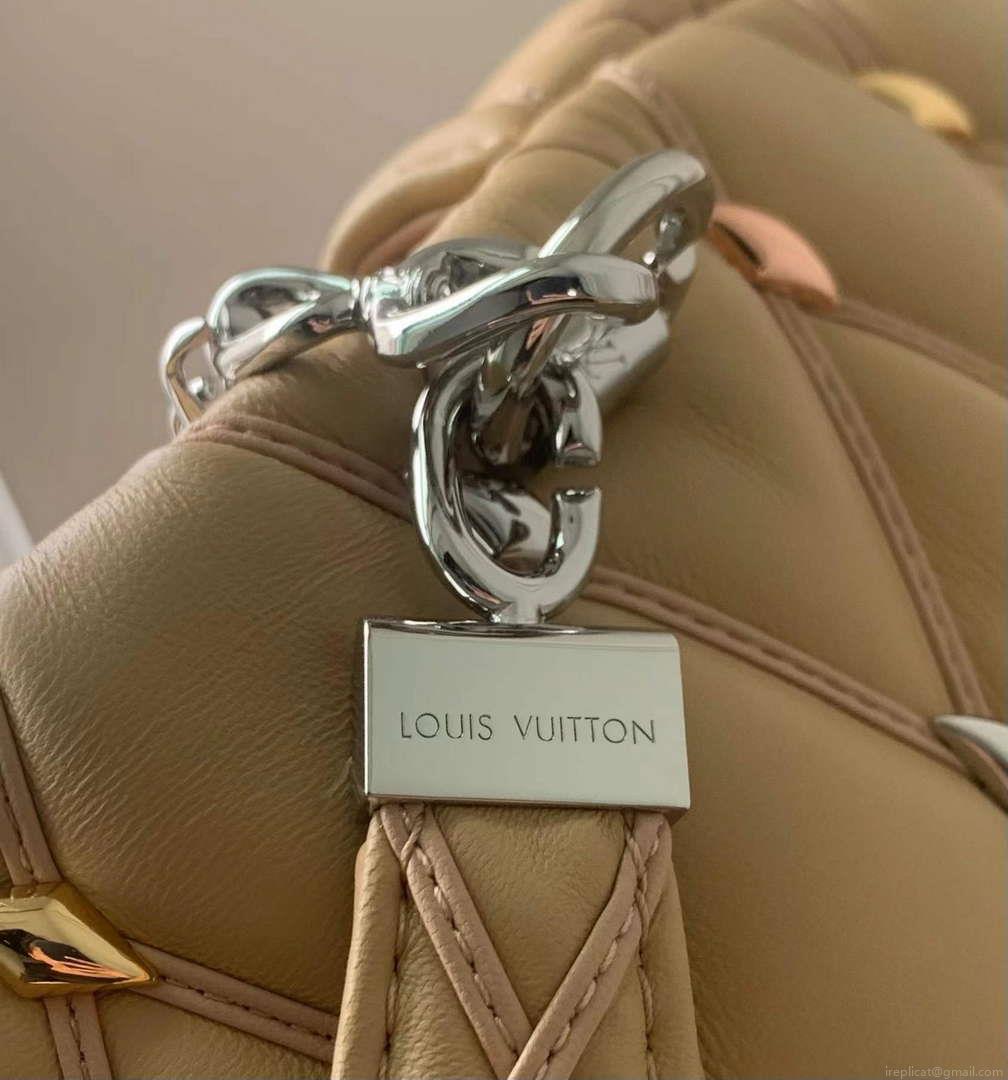 LV M24151 Louis Vuitton GO-14 MM Handbag Beige
