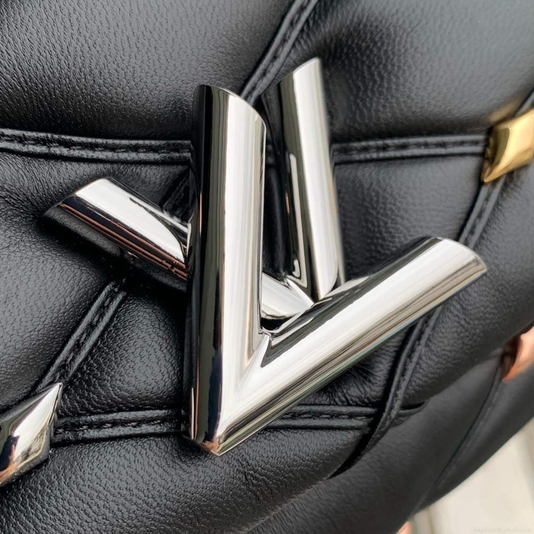 LV M24151 Louis Vuitton GO-14 MM Handbag Black