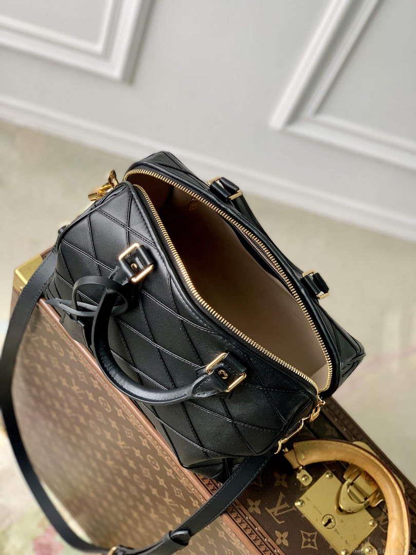 LV M24206 Louis Vuitton Speedy Bandoulière 25 Handbag Black