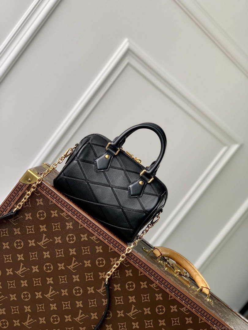 LV M24261 Louis Vuitton Speedy Bandoulière 20 Handbag Black