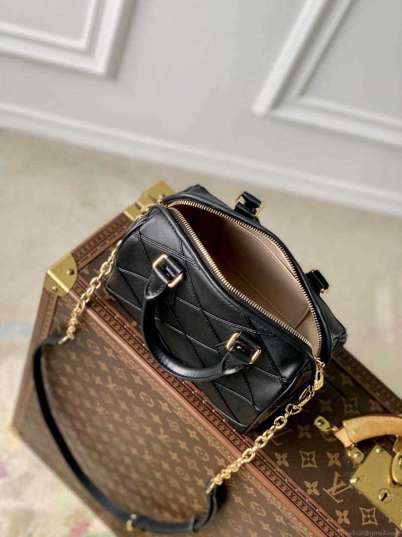 LV M24261 Louis Vuitton Speedy Bandoulière 20 Handbag Black