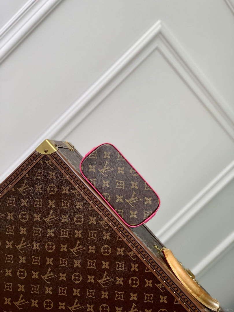 LV M82717 Louis Vuitton Nano Alma Bag Rose Red
