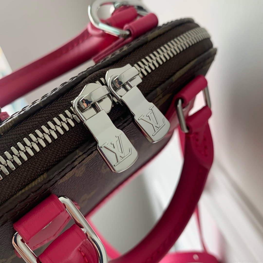 LV M82717 Louis Vuitton Nano Alma Bag Rose Red