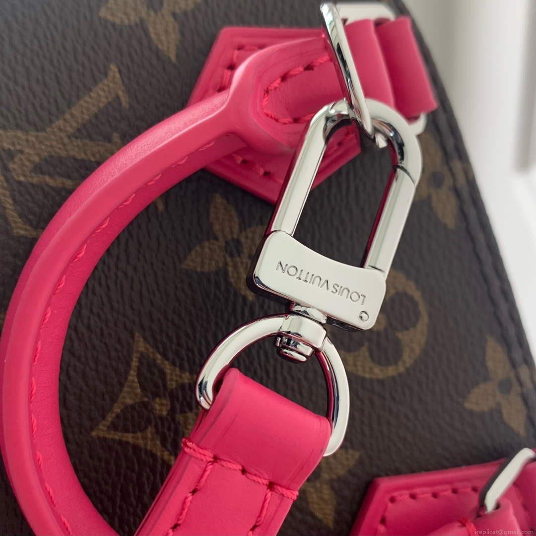 LV M82717 Louis Vuitton Nano Alma Bag Rose Red