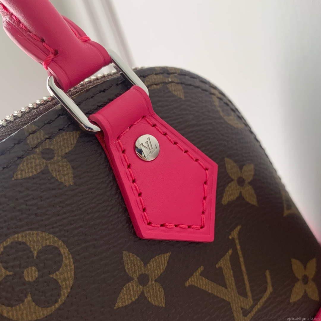 LV M82717 Louis Vuitton Nano Alma Bag Rose Red