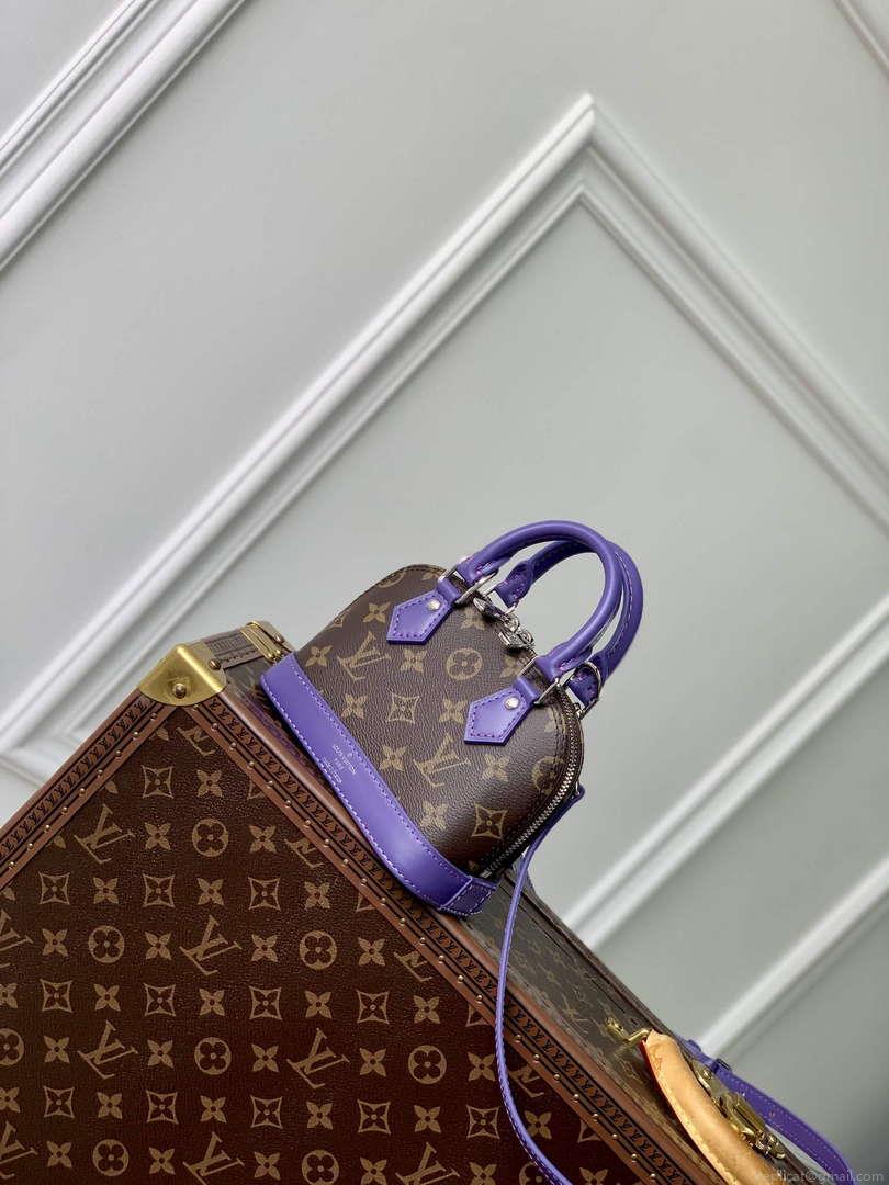 LV M82717 Louis Vuitton Nano Alma Bag Purple