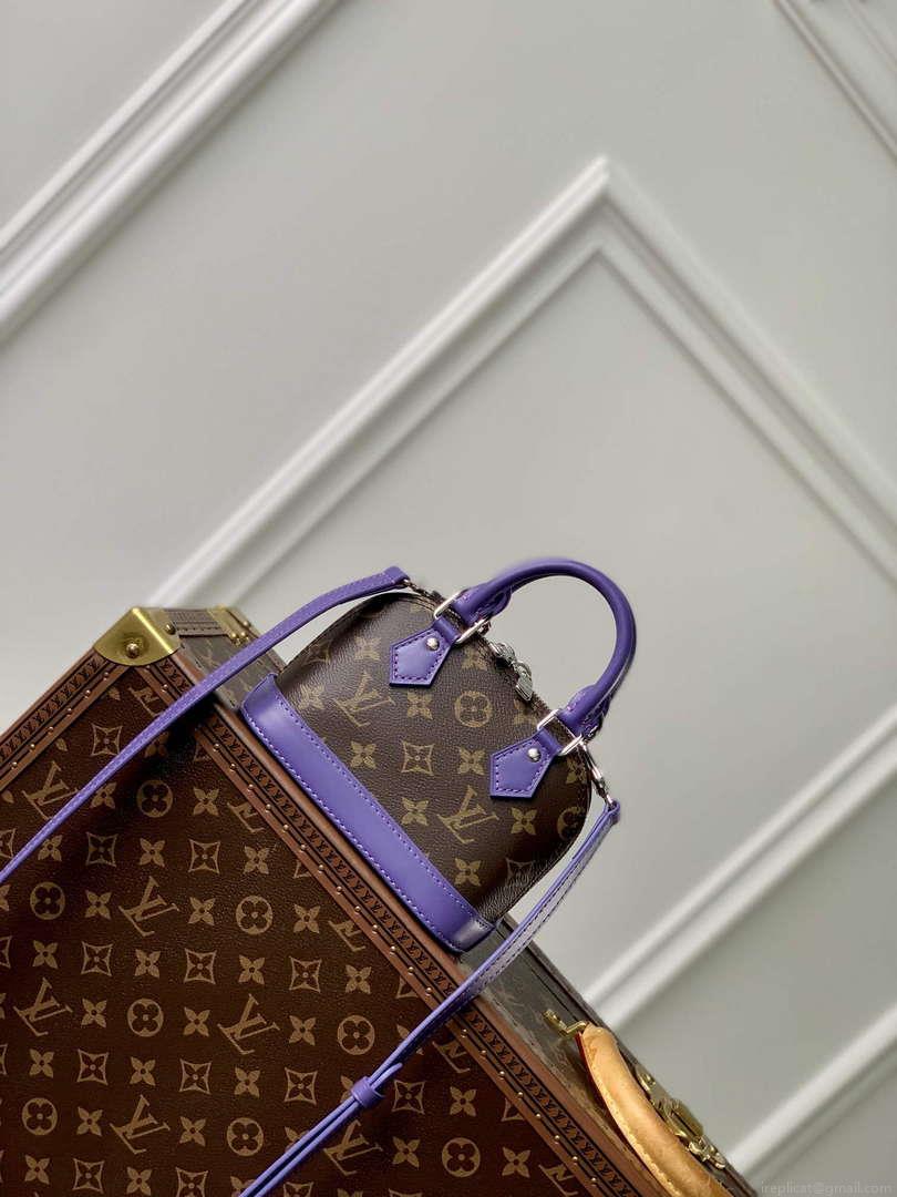 LV M82717 Louis Vuitton Nano Alma Bag Purple