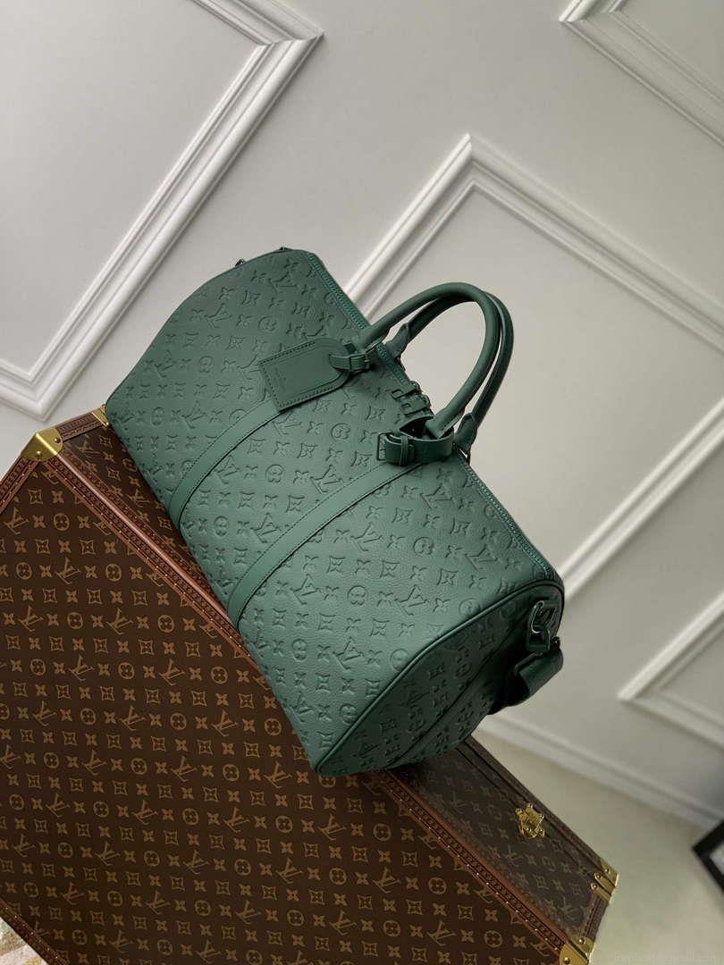 LV M24440 Louis Vuitton Keepall Bandoulière 50 Bag Forest Green