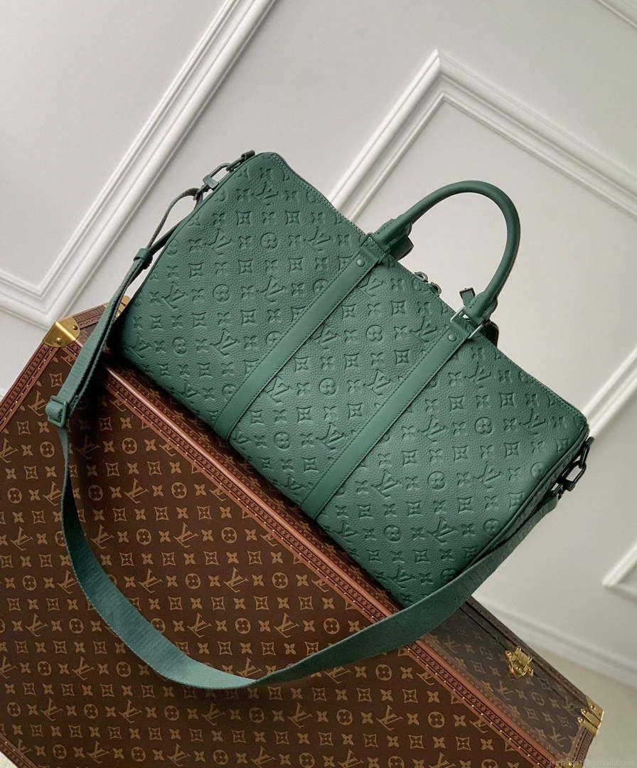 LV M24440 Louis Vuitton Keepall Bandoulière 50 Bag Forest Green