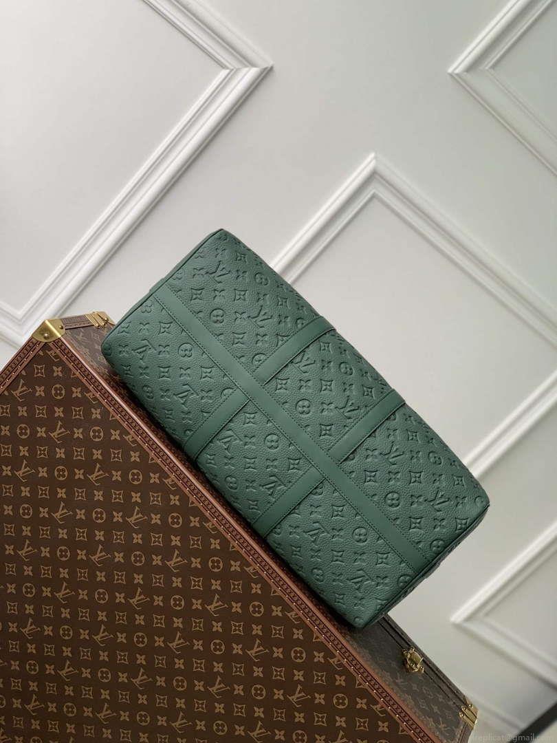 LV M24440 Louis Vuitton Keepall Bandoulière 50 Bag Forest Green