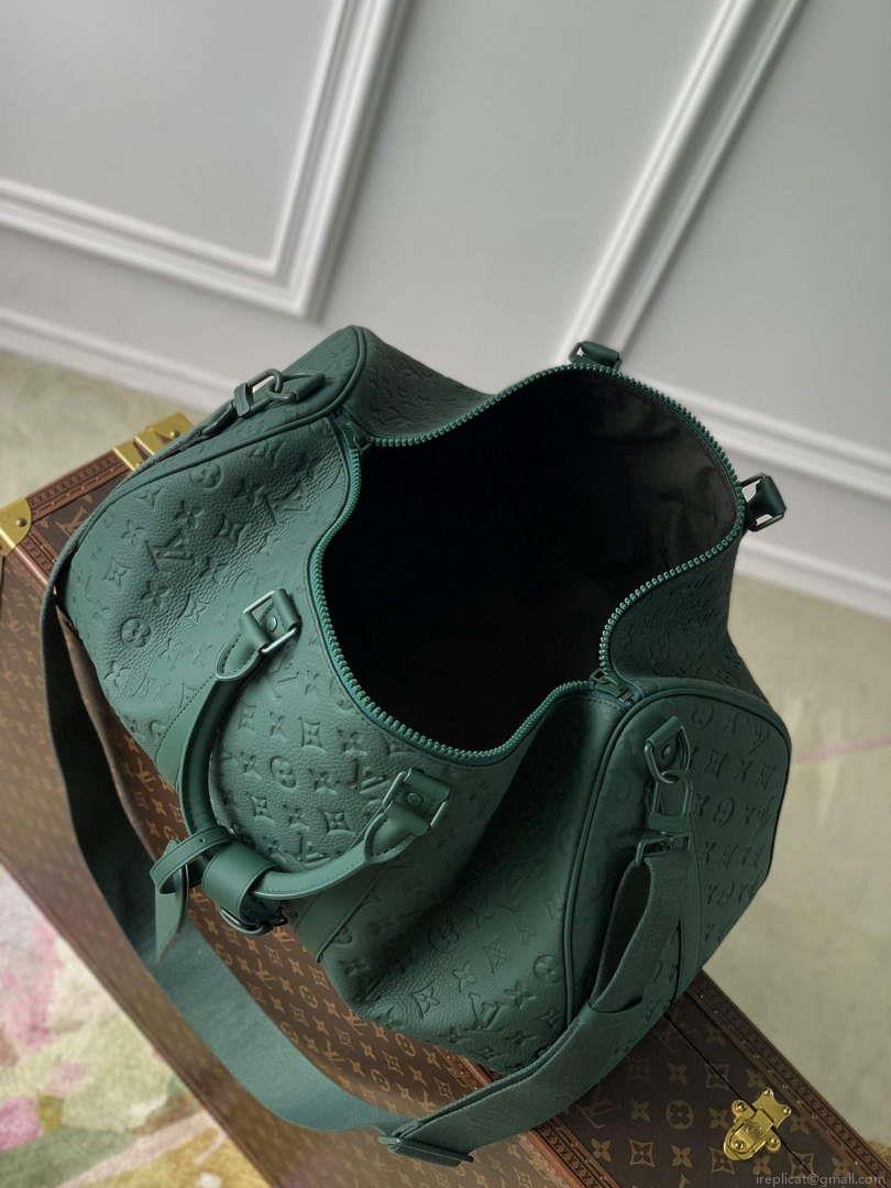 LV M24440 Louis Vuitton Keepall Bandoulière 50 Bag Forest Green
