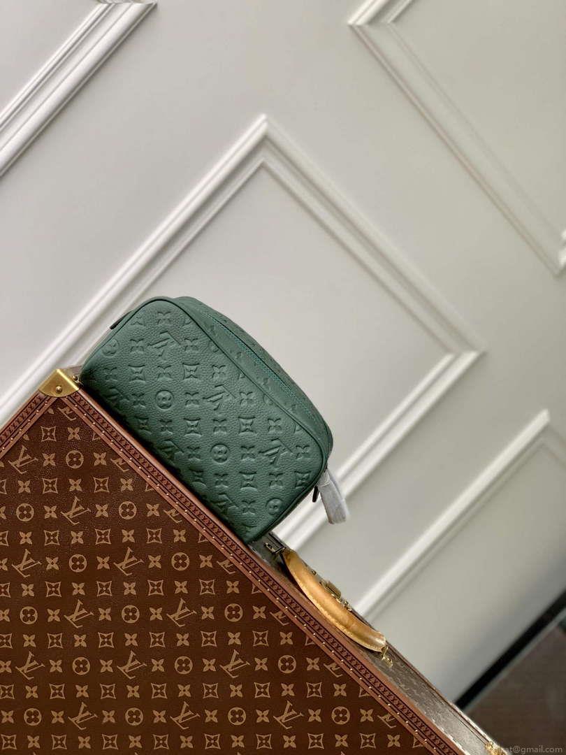 LV M24442 Louis Vuitton Dopp Kit Bag Forest Green