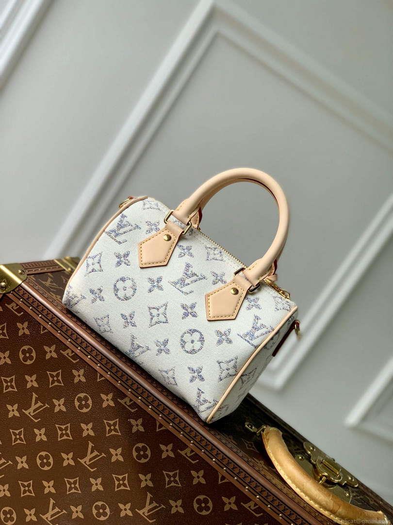 LV M24709 Louis Vuitton Speedy Bandoulière 20 Handbag Multicolor Beige