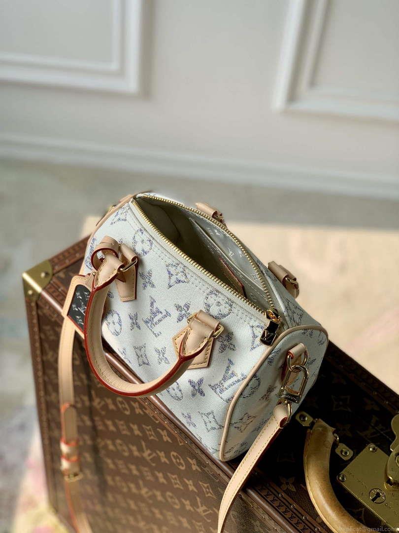 LV M24709 Louis Vuitton Speedy Bandoulière 20 Handbag Multicolor Beige