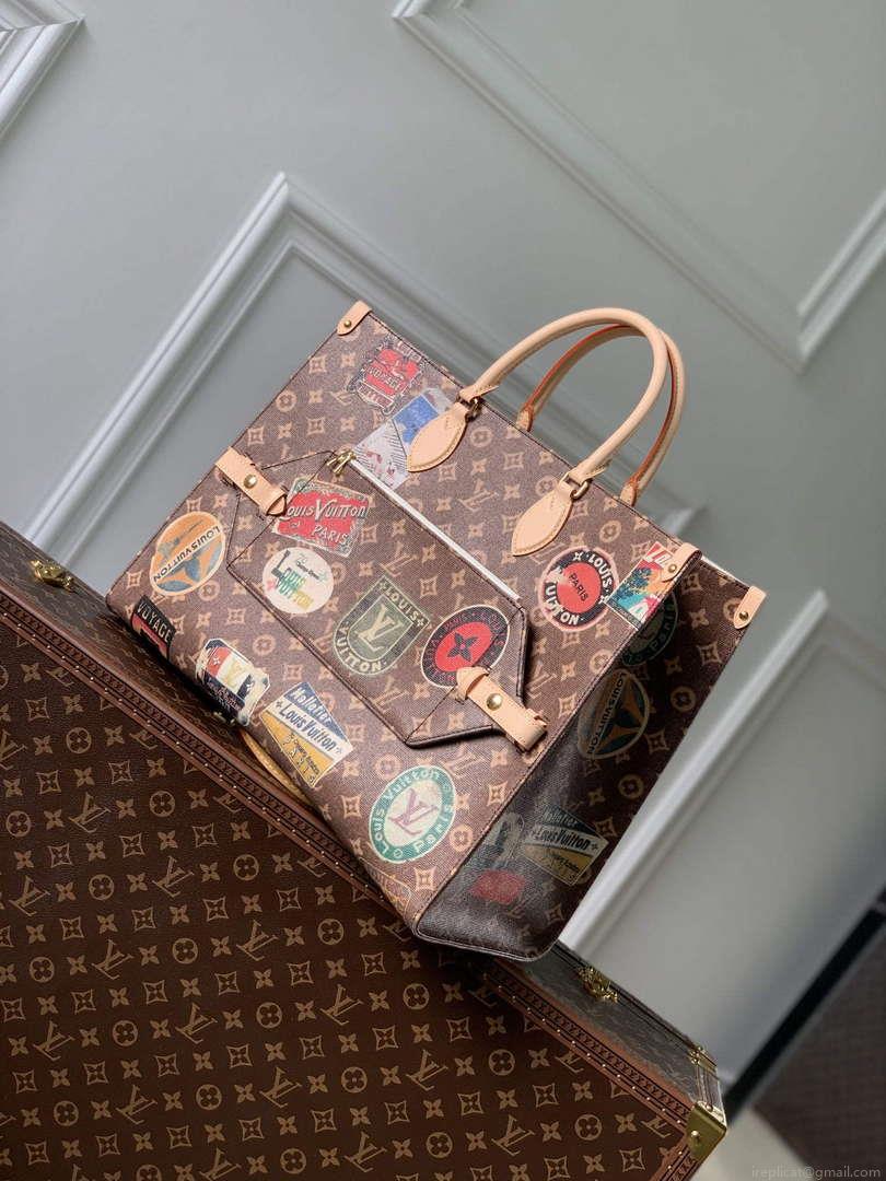 LV M47147 Louis Vuitton OnTheGo Voyage Tote Bag Monogram Canvas