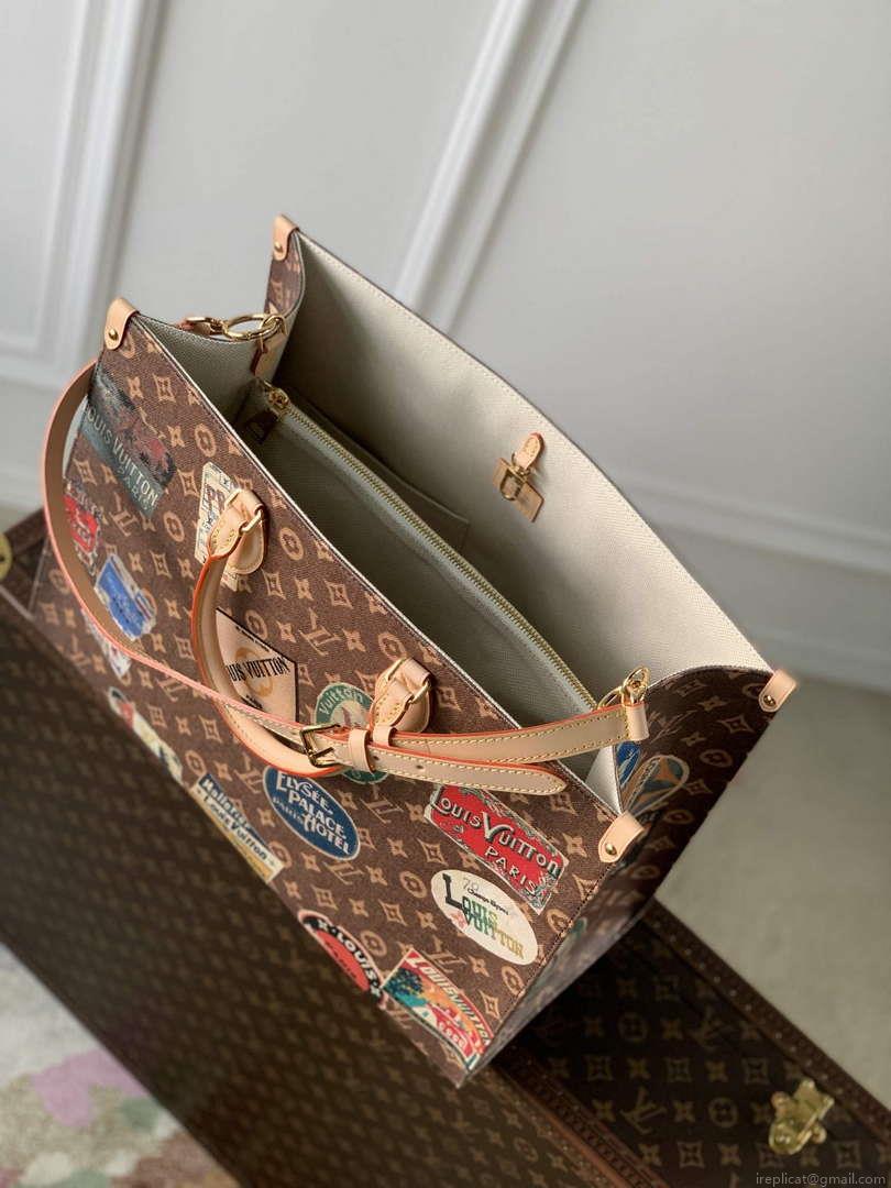 LV M47147 Louis Vuitton OnTheGo Voyage Tote Bag Monogram Canvas
