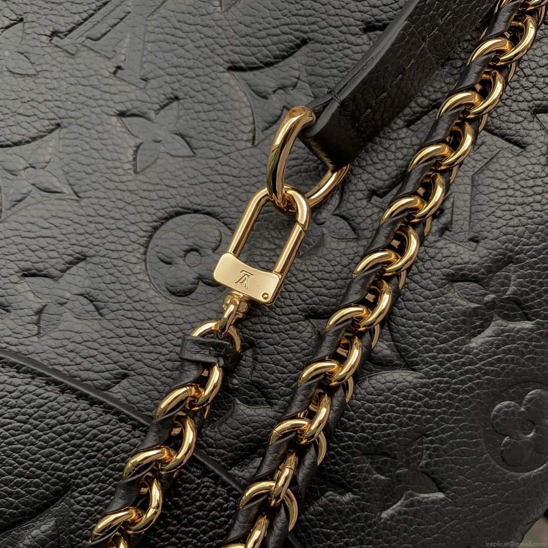 LV M47072 Louis Vuitton Playful Backup Backpack Bag Black