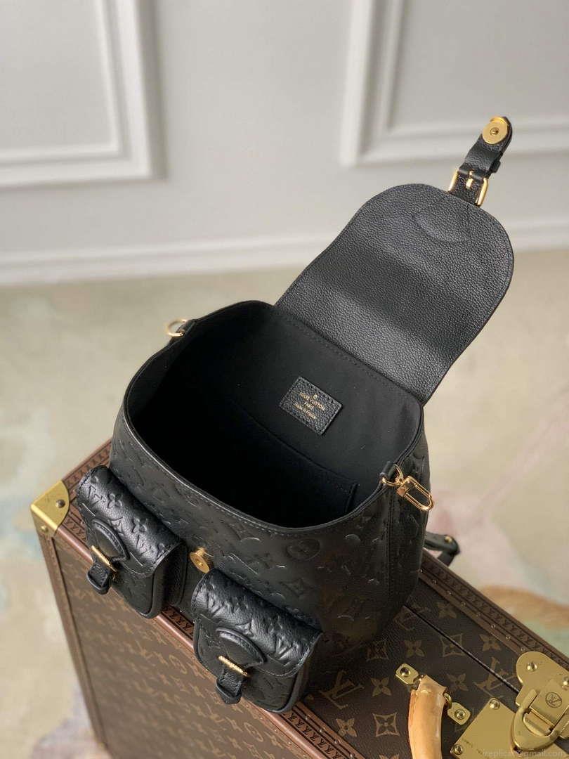 LV M47072 Louis Vuitton Playful Backup Backpack Bag Black
