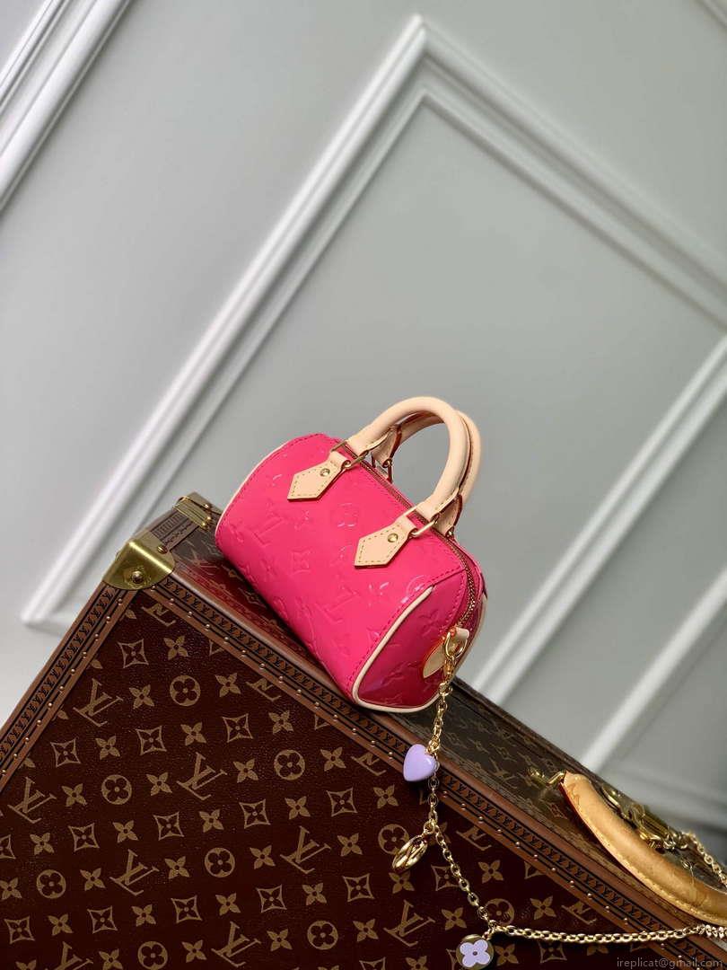 LV M83273 Louis Vuitton Nano Speedy Bag Neon Pink