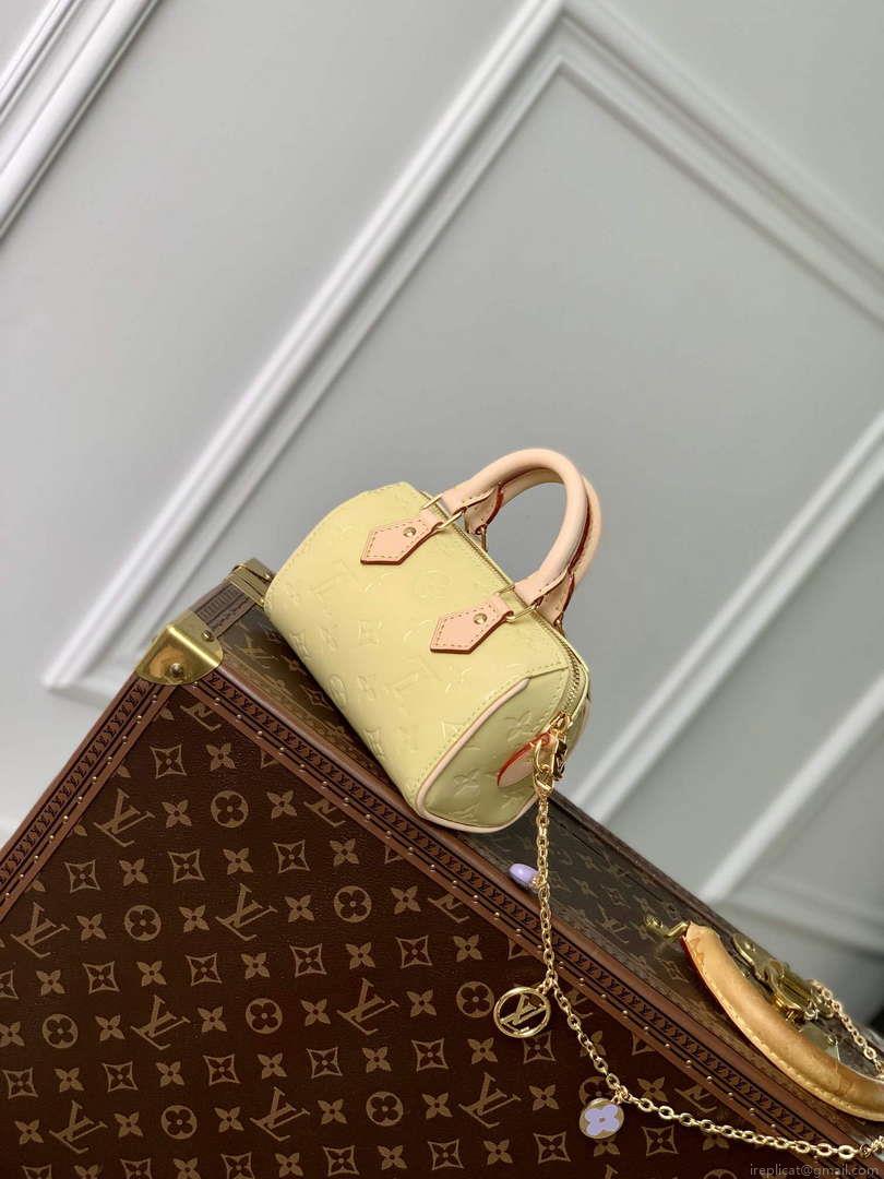 LV M83273 Louis Vuitton Nano Speedy Bag Yellow
