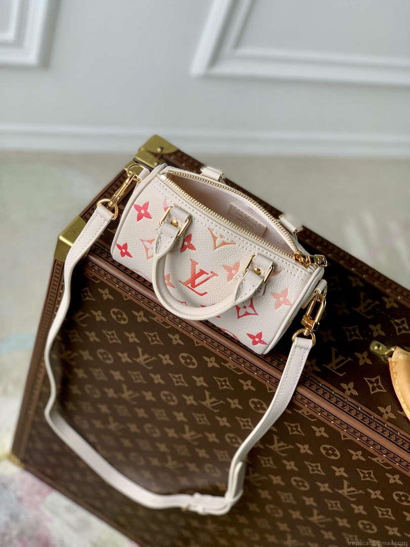 LV M83452 Louis Vuitton Nano Speedy Bag Sunrise Aquarelle
