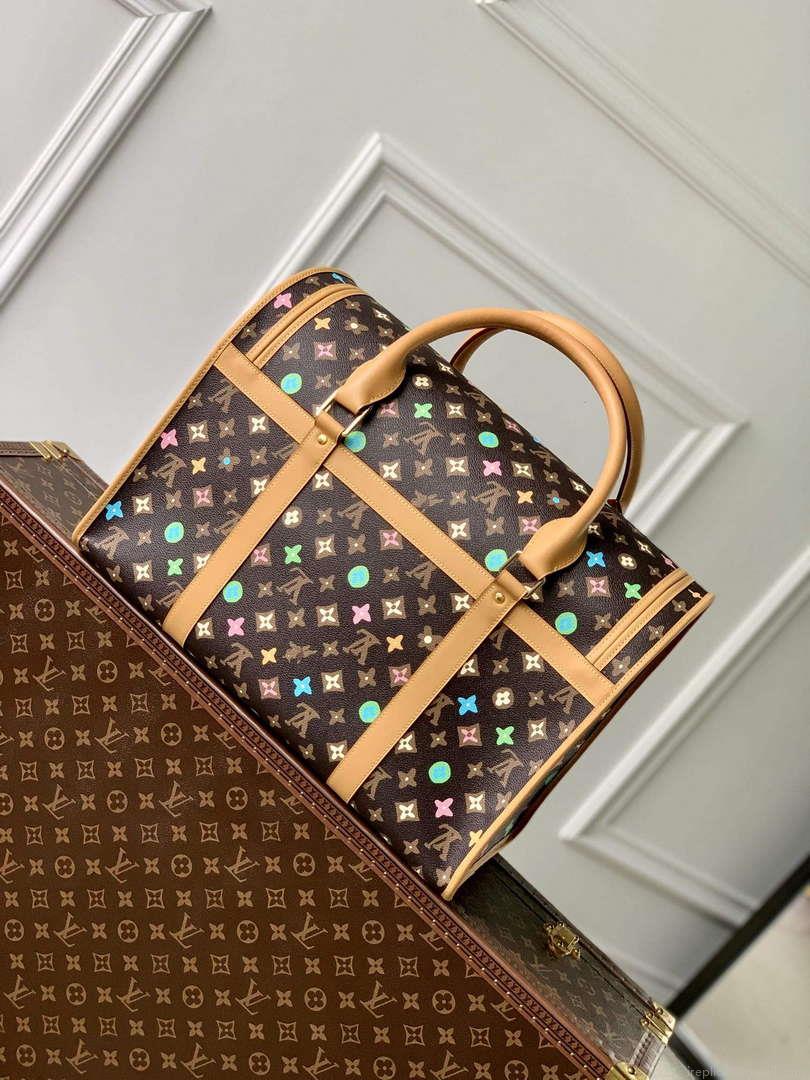 LV M47066 Louis Vuitton Dog Bag Monogram Chocolate