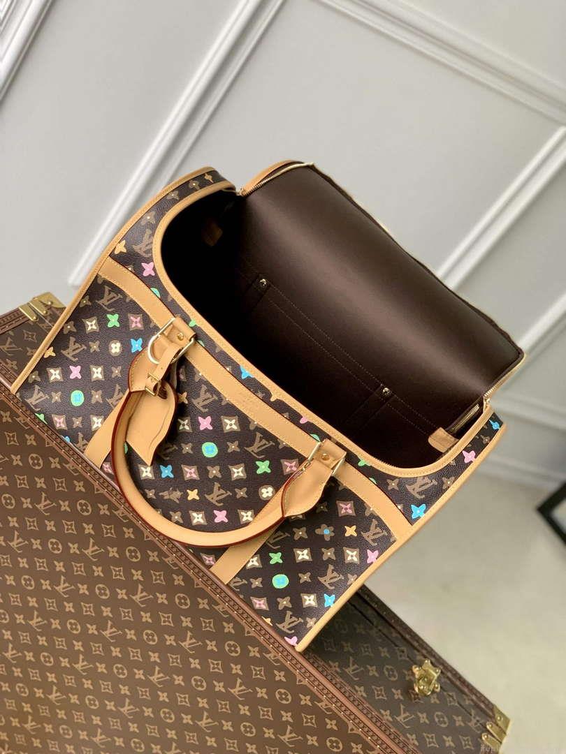 LV M47066 Louis Vuitton Dog Bag Monogram Chocolate