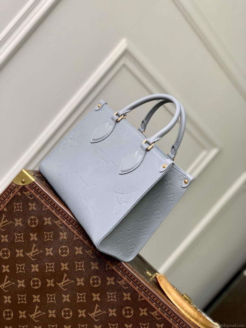 LV M46840 Louis Vuitton OnTheGo PM Handbag Blue Hour