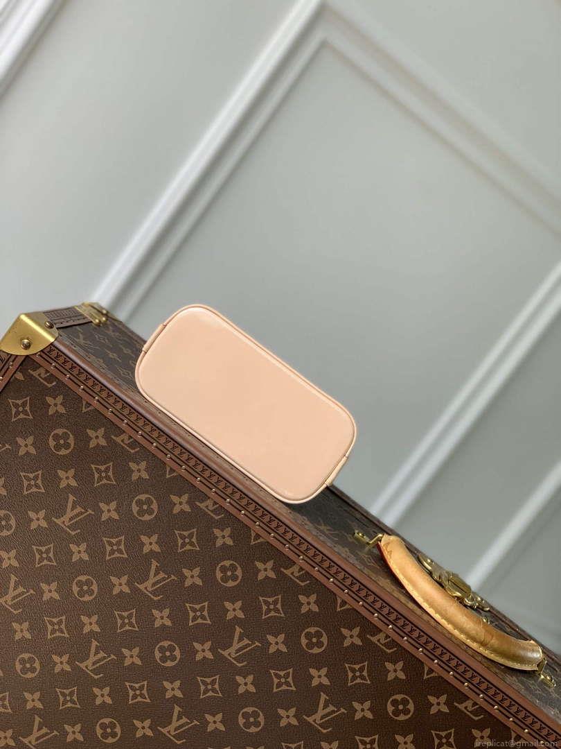 LV M82974 Louis Vuitton Nano Alma Handbag Glossy Lilac