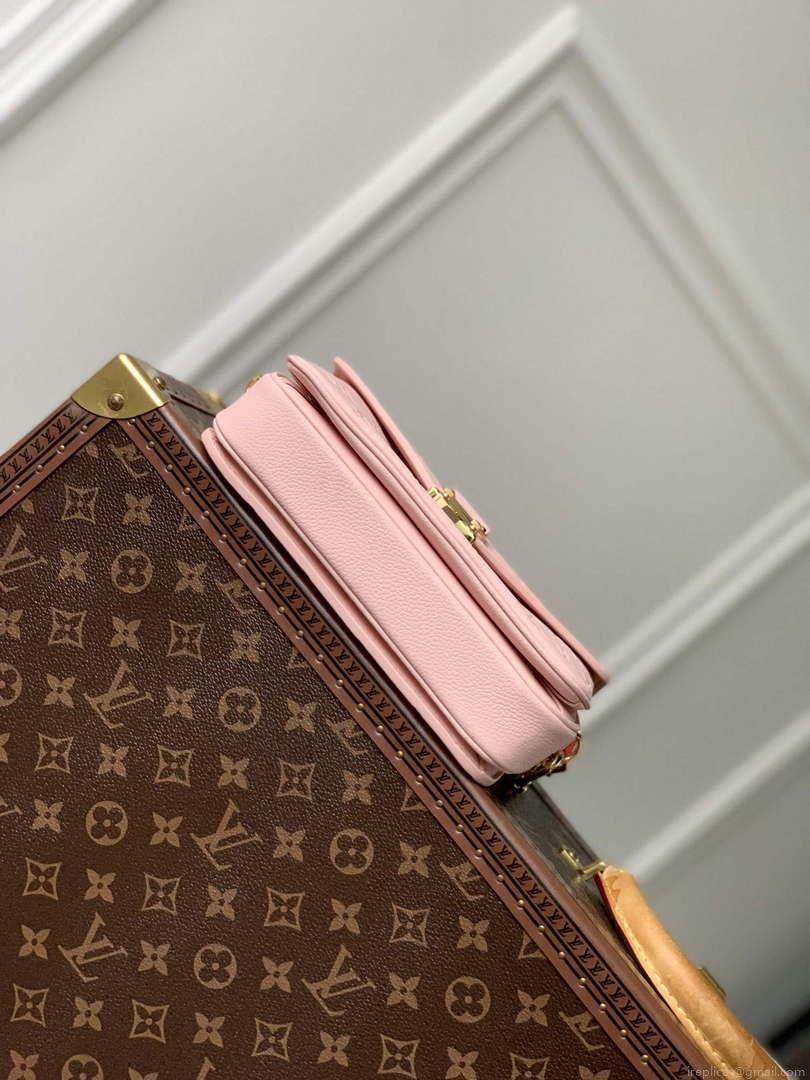 LV M47045 Louis Vuitton Pochette Métis East West Handbag Opal Pink