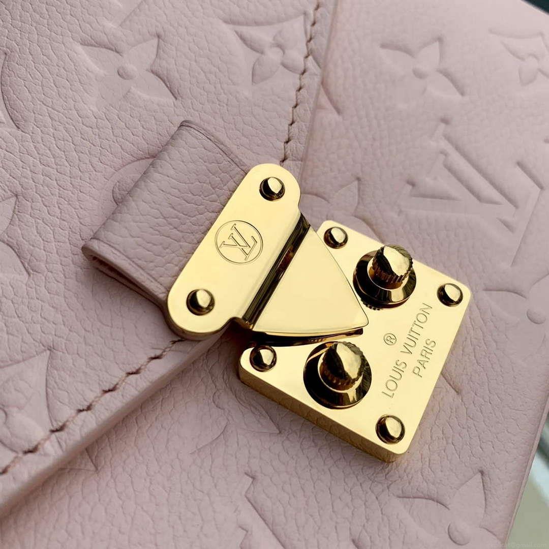 LV M47045 Louis Vuitton Pochette Métis East West Handbag Opal Pink