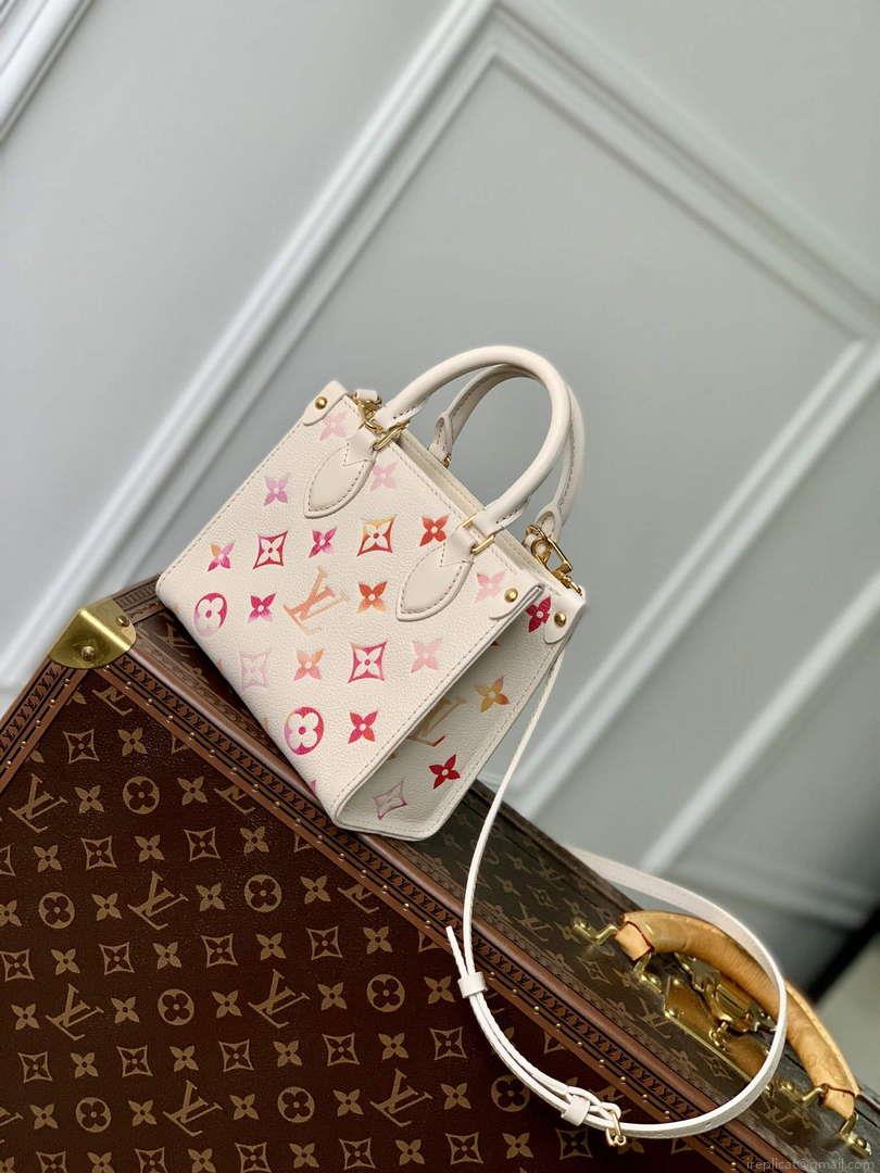 LV M47115 Louis Vuitton OnTheGo BB Handbag Sunrise Aquarelle