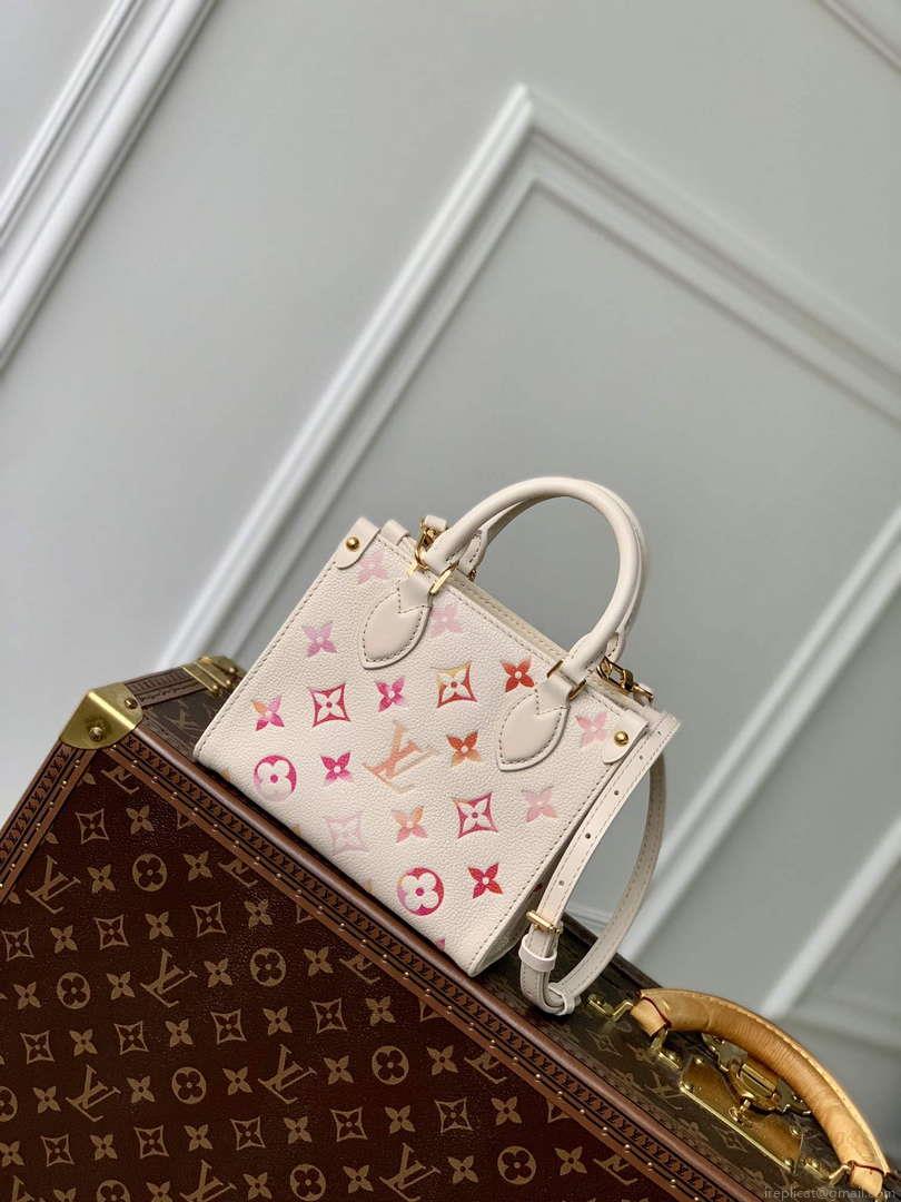 LV M47115 Louis Vuitton OnTheGo BB Handbag Sunrise Aquarelle