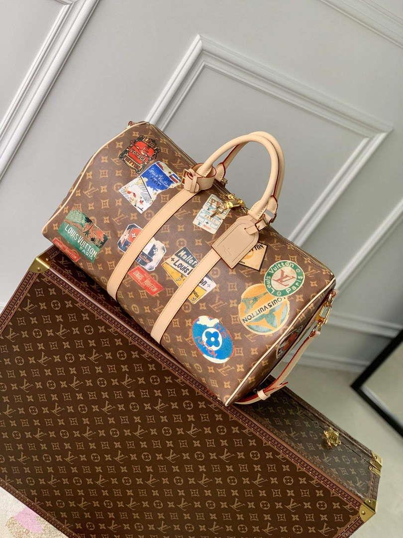 LV M24960 Louis Vuitton Keepall Bandoulière 45 Travel Bag Monogram