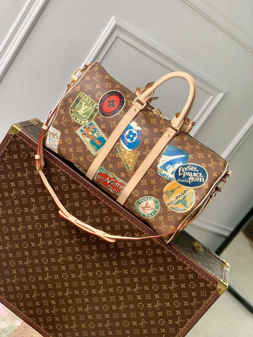 LV M24960 Louis Vuitton Keepall Bandoulière 45 Travel Bag Monogram