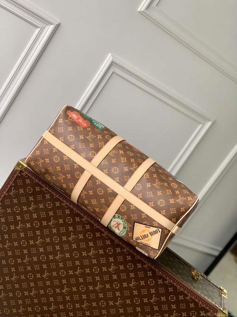 LV M24960 Louis Vuitton Keepall Bandoulière 45 Travel Bag Monogram