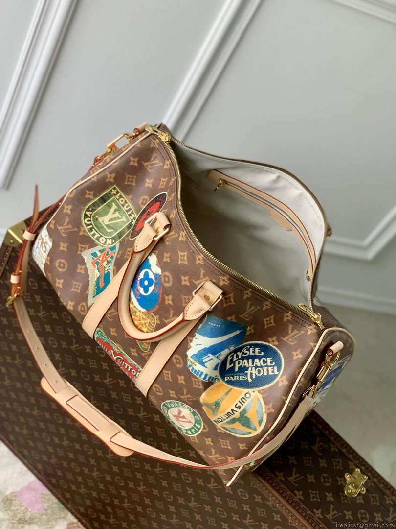 LV M24960 Louis Vuitton Keepall Bandoulière 45 Travel Bag Monogram