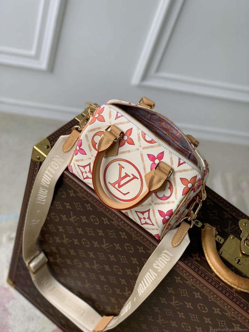 LV M11209 Louis Vuitton Speedy Bandoulière 20 Bag Coral