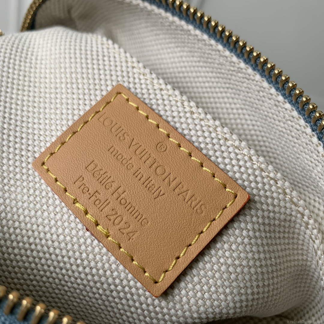 LV N40682 Louis Vuitton Speedy Bandoulière 18 Bag Blue